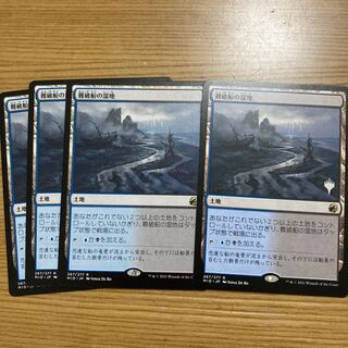 mtg 難破船の湿地　銀幕foil 3枚 銀幕・Foil】(267)《難破船の湿地/Shipwreck Marsh》[DBL-MID