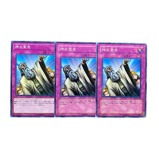 3862【遊戯王】神の宣告　3枚セット