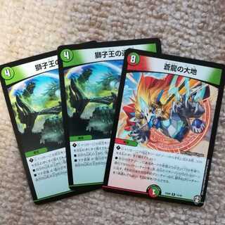 獅子王の遺跡 2枚と蒼龍の大地 1枚