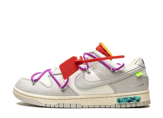 Off-White x Nike Dunk Low 1 OF 50 "45" Sail/Neutral Grey/Magenta 26cm