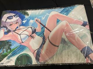 Hololive White Silver Noel Playmat
