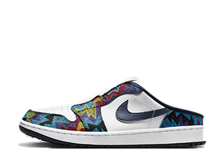 Nike Air Jordan 1 Mule Golf "White" White/Speed Yellow/University Red/Obsidian 27cm