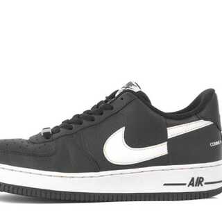ナイキ エアフォース1 ロー シュプリーム × コムデギャルソン "ブラック ホワイト" 27.5cm
