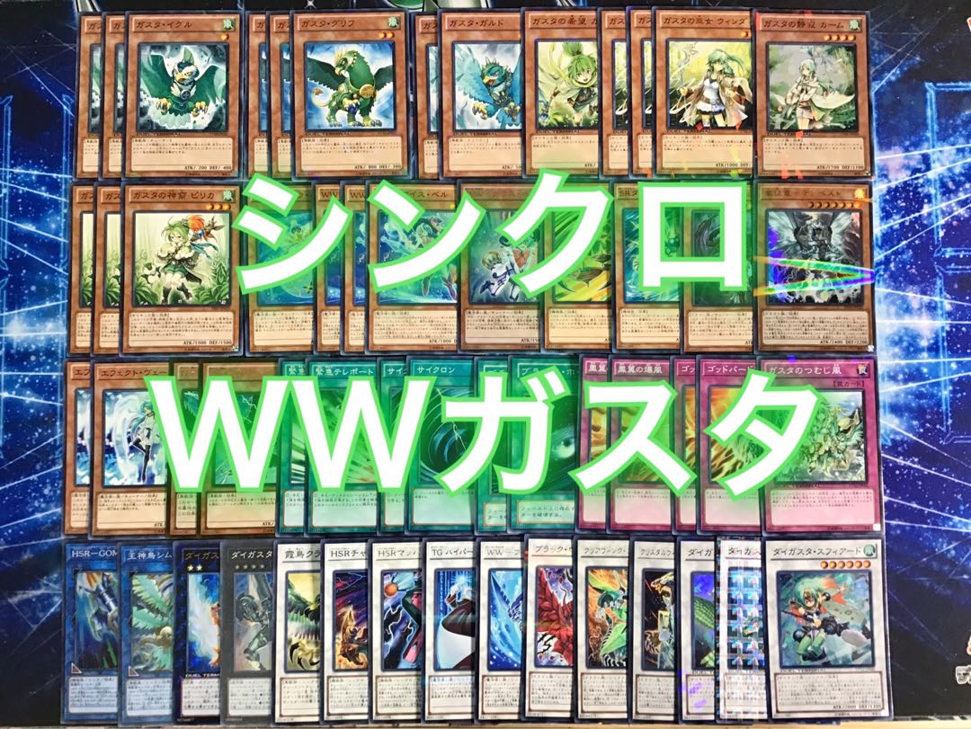 本格構築 【シンクロWWガスタ】デッキ メイン＆EX15枚
