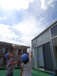「きれいなそらだね」
