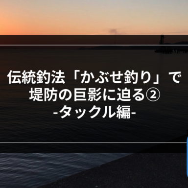 【伝統釣法】「かぶせ釣り」で堤防の巨影に迫る-タックル編-