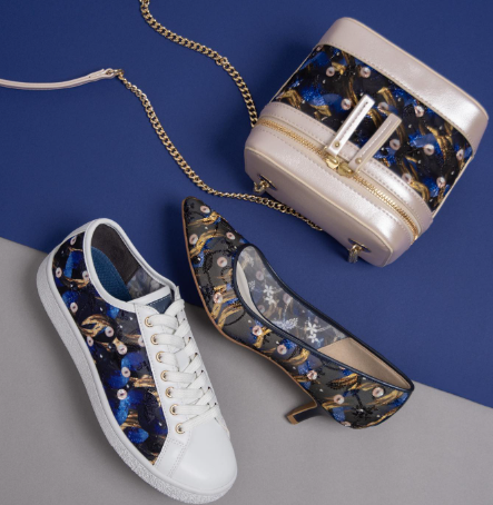 ダイアナ パンプス 絵画シリーズ フェルメール 真珠の耳飾りの少女 レース 刺繍 ダイアナ