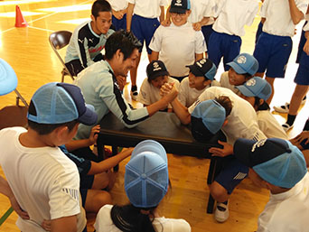 選手会の学校訪問