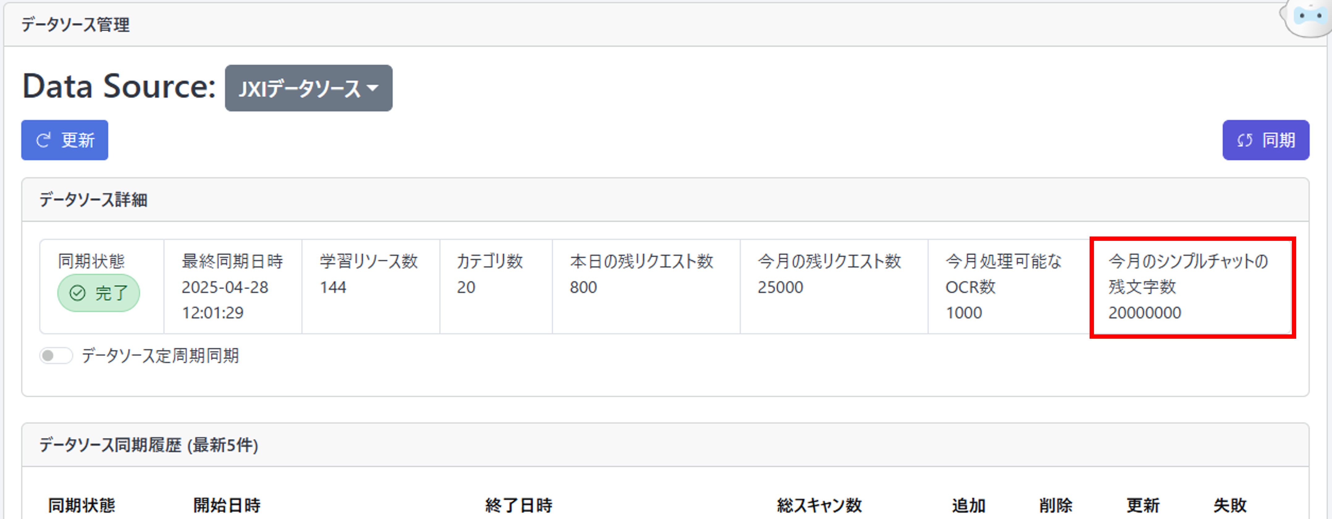 残り文字数表示