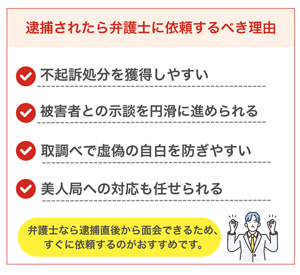 援助交際で逮捕されたら弁護士に依頼するべき4つの理由
