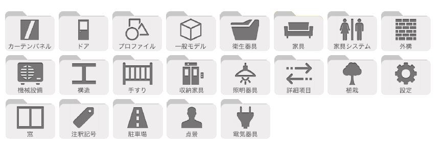 図面やパースを作成するためのテンプレート