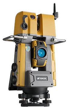 3Dレーザースキャナーとトータルステーションを合体させた「GTL-1000」(以下の写真、資料:トプコン)