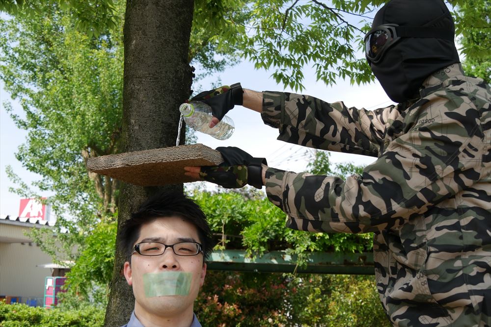 「グリーンビズ」の給水実験