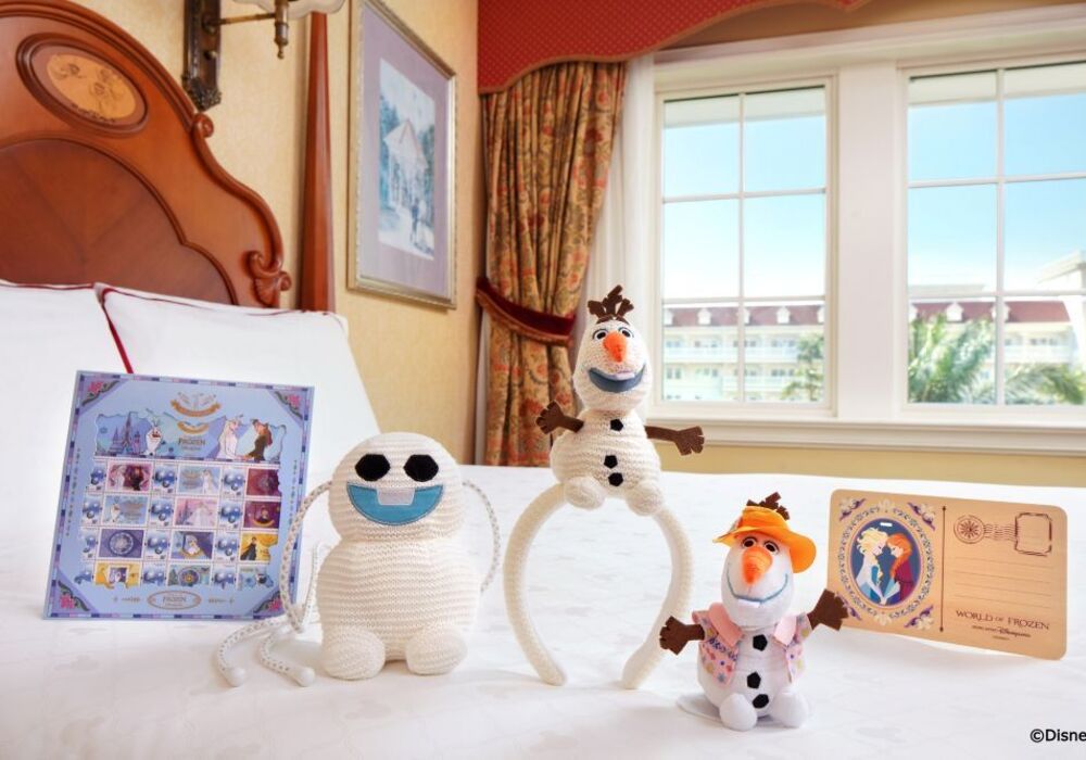香港ディズニーランド　ワールドオブフローズン　ホテル　デコレーションセット 香港ディズニーランド ワールドオブフローズン ホテル デコレーション