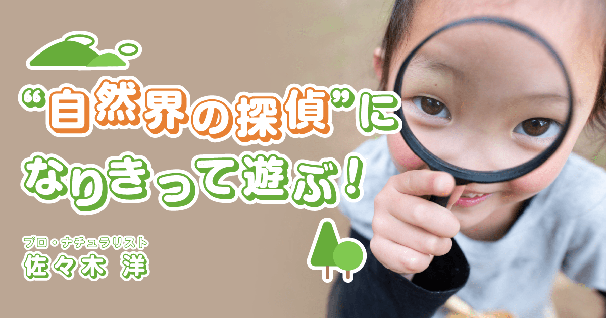 自然観察 現場検証 生き物の 痕跡 探しから始まる 都会でもできる自然体験