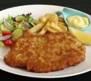 Chicken Snitzel & Chips