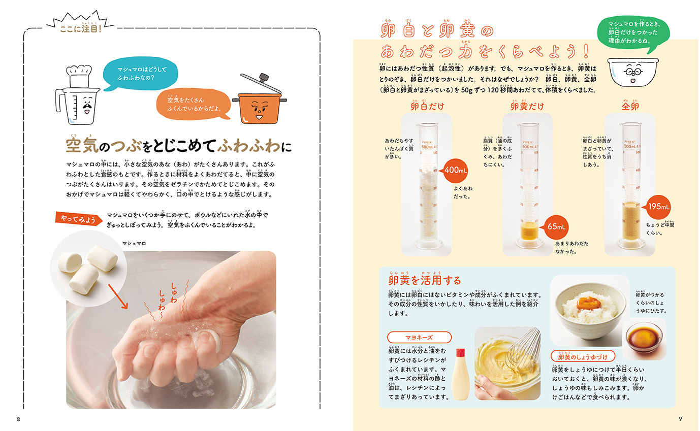 ふくらむ・あわだつ！ たんぱく質の力でふわふわマシュマロ