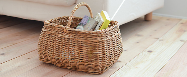 アンキャシェットのかごバッグ バスケットで北欧スタイルの暮らし 北欧 暮らしの道具店