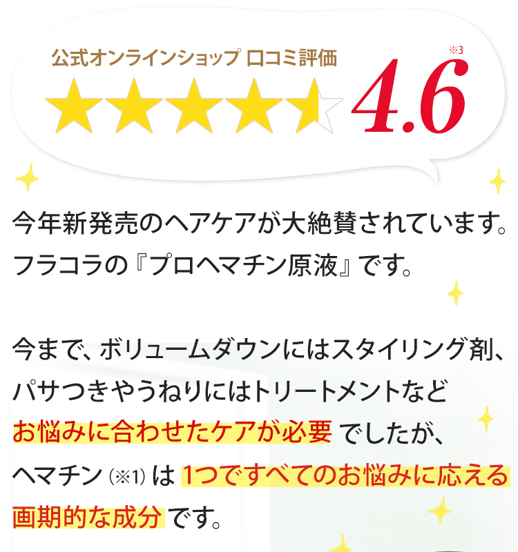 公式オンラインショップ 口コミ評価 4.6