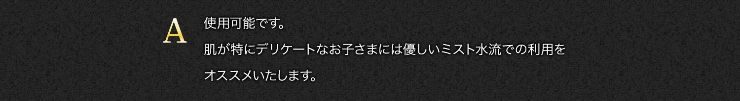 【A】使用可能です。