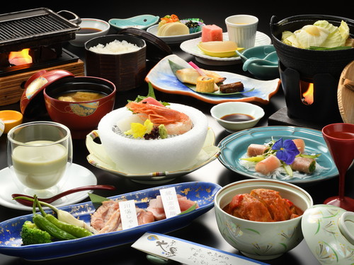 ■舞の膳■福島ブランド豚×自家源泉の露天風呂で温泉満喫！1泊2食付