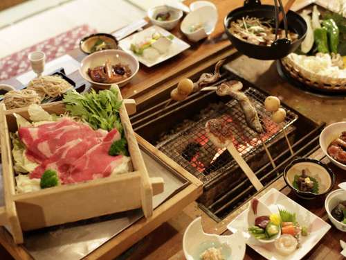 恵山自慢の囲炉裏料理！