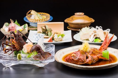 伊勢海老お造り・金目姿煮