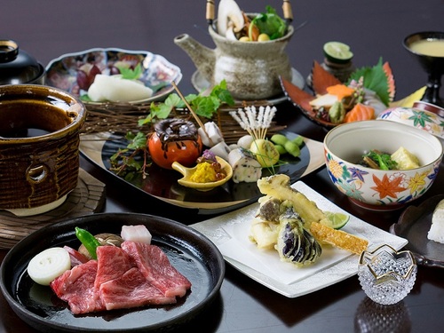 【夕食・和楽コース】有馬温泉で楽しむ黒毛和牛の鉄板焼き！