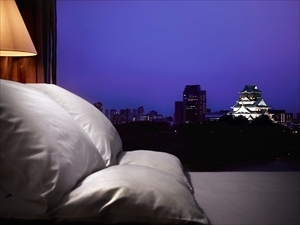 部屋からの大阪城（イメージ）