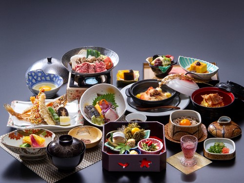 湯陣千代の湯 夕食グレードｕｐ 島根和牛 山陰の秋の味覚 ご当地ブランド 島根尽くし満足会席 近畿日本ツーリスト