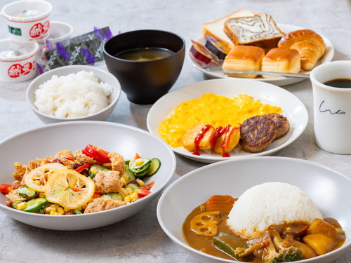 【朝食付き】野菜カレーとヴィーガンサラダのヘルシー朝食ビュッフェ！