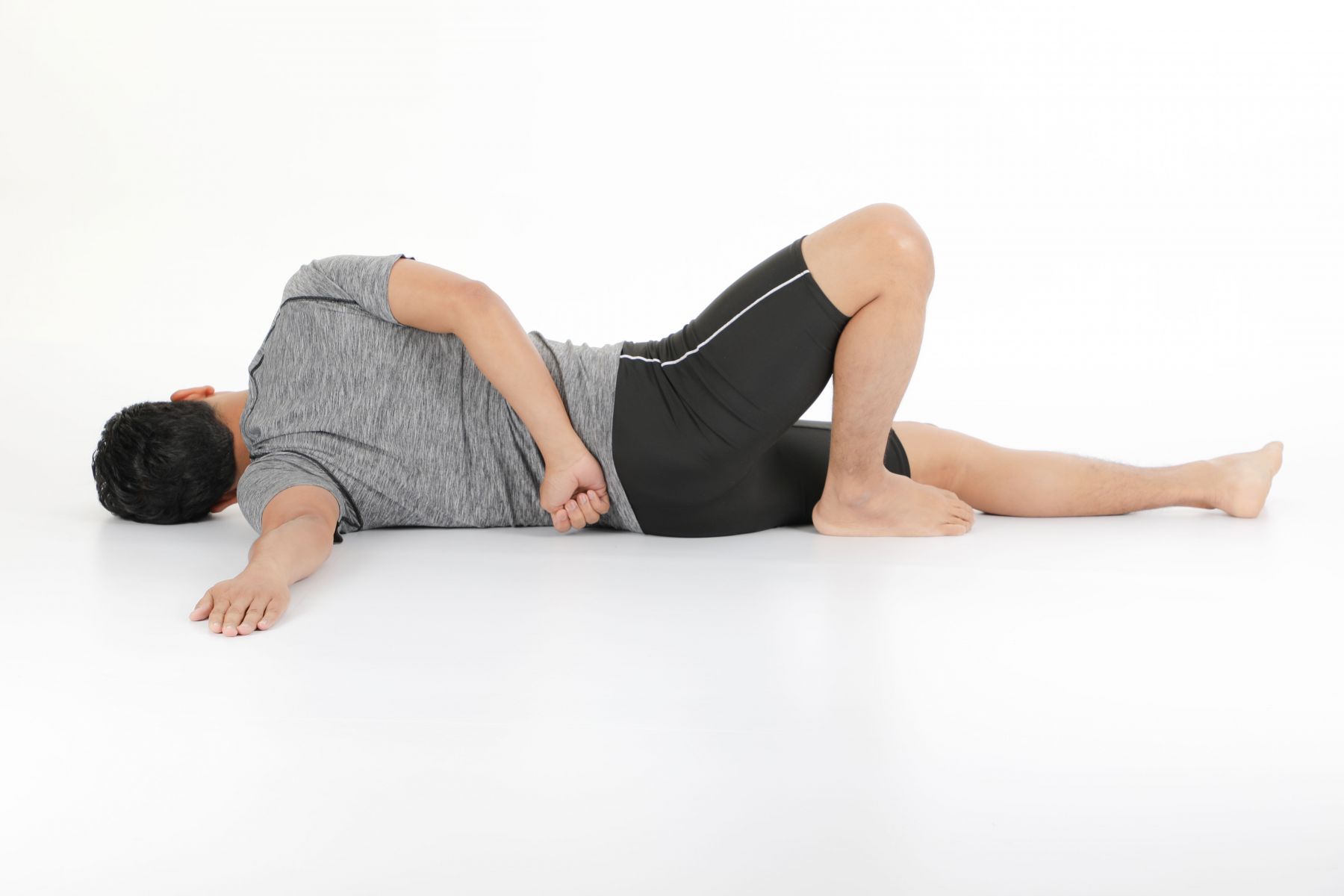 停留3分鐘,同時進行緩慢而深長。