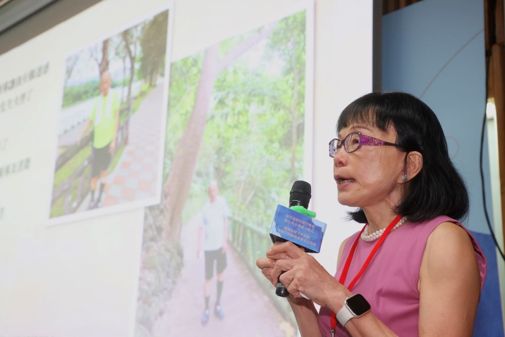 林靜芸醫師分享照護過程，強調林院長已慢慢恢復，長照並非悲歌