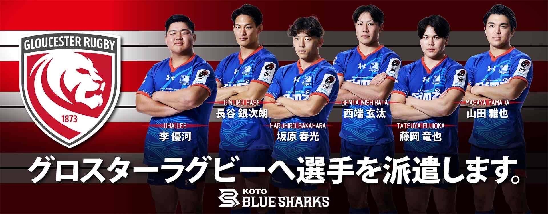 清水建設江東ブルーシャークス、イングランド・グロスターラグビーへの
