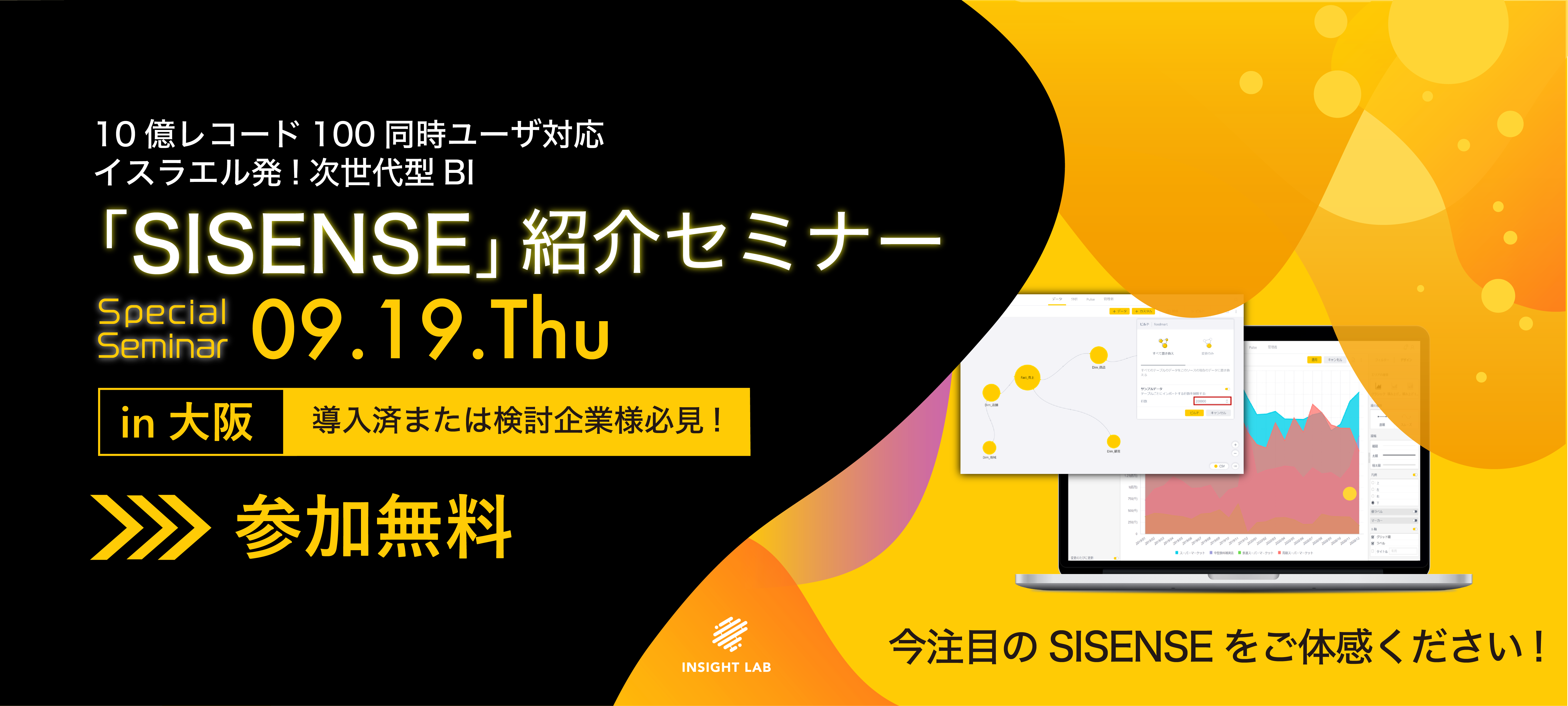 大阪初開催 参加費無料 9月19日 木 大阪にて ビッグデータ活用のinsight Lab イスラエル発の最先端bi製品 Sisense の徹底紹介セミナーを開催 Ledge Ai