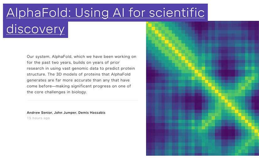 Aiが科学を塗り替える Deepmindがタンパク質の形状をアミノ酸配列から予測する Alphafold を発表 Ledge Ai