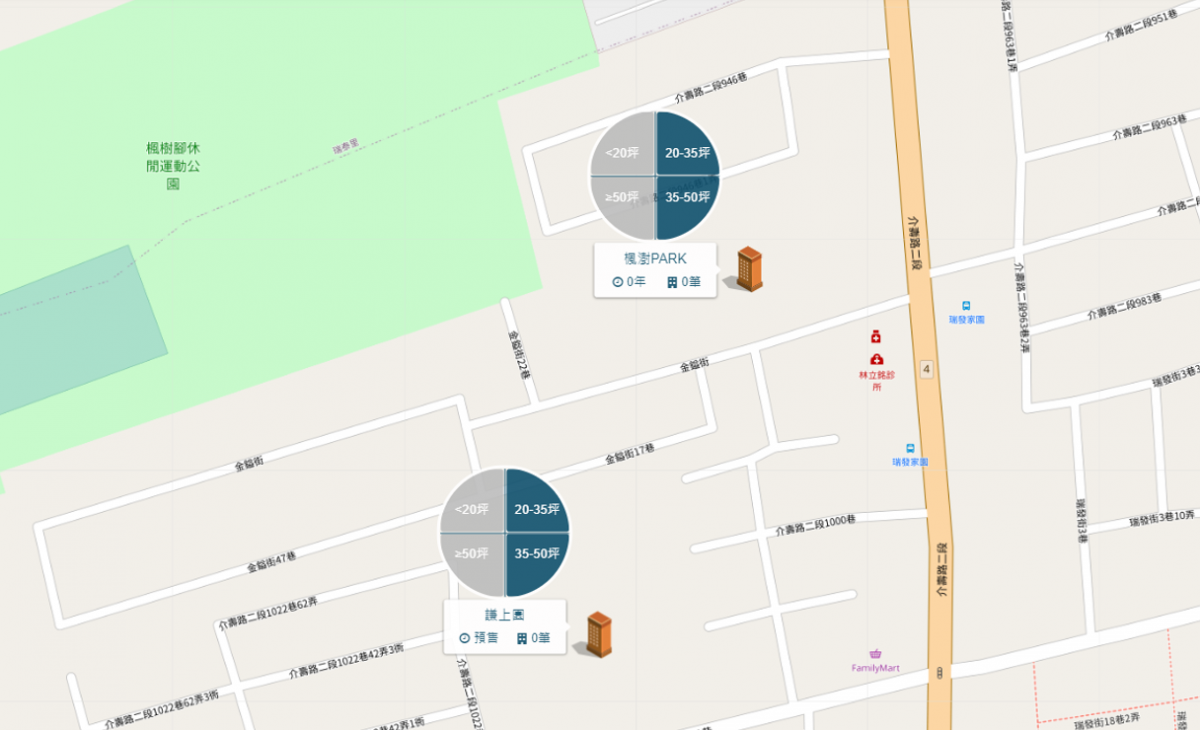 八德市區週邊個案圖