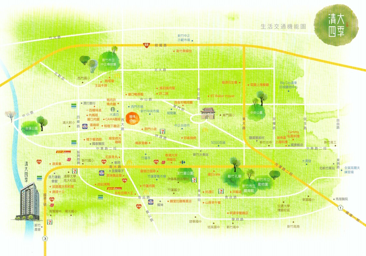 清大四季生活機能圖