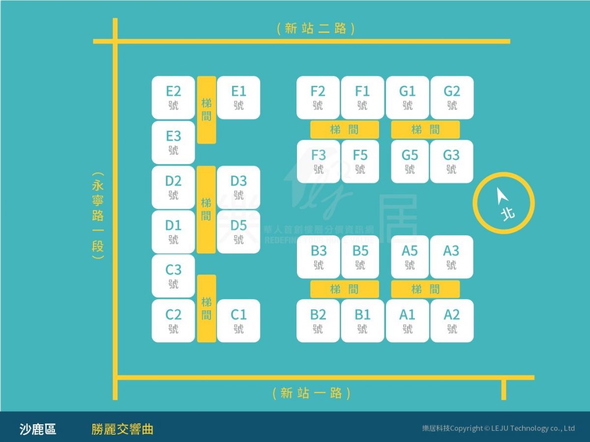 勝麗交響曲大樓分布圖