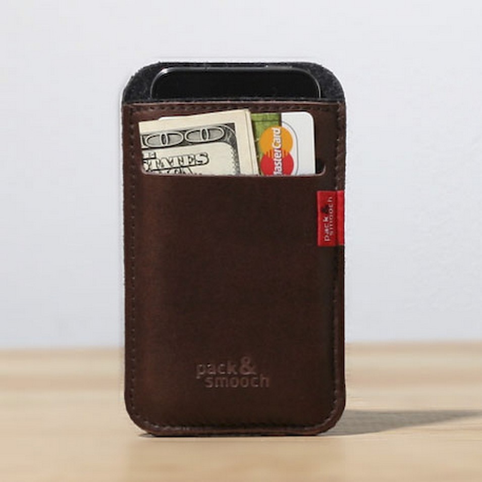 Pack&Smooch 德國時尚包 Pack & Smooch Leicester 系列 iPhone 4/4S 系列手作皮革保護套(碳黑/深棕皮) | 設計 | Citiesocial