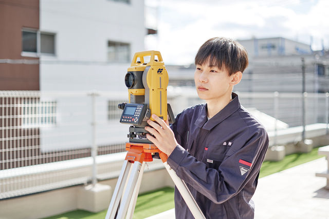 測量環境工学科 測量士補の資格が卒業と同時に取得できる、中四国唯一の学科