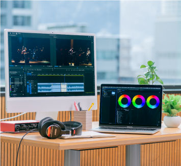 ビジュアル・クリエイター学科 MVクリエイター専攻 オリジナルの音楽と 映像で人を感動させるクリエイターになる。