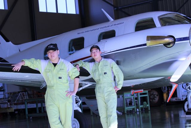 航空整備学科 タービンエンジン実習機シャイアンを使用した航空整備士養成が特徴！