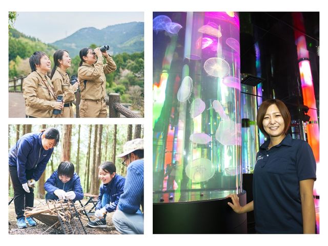 エコ・テクノロジー科【4年制】 ４年間でじっくりと動物・自然環境の専門知識・技術を学び、企画や集客力も習得。さらに英会話を通して語学力も身につけ、業界でマルチに活躍できる総合的な人材を目指します！