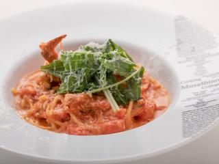 1人1台チャレンジ【西洋料理：ワタリガニのトマトクリームパスタ】の画像