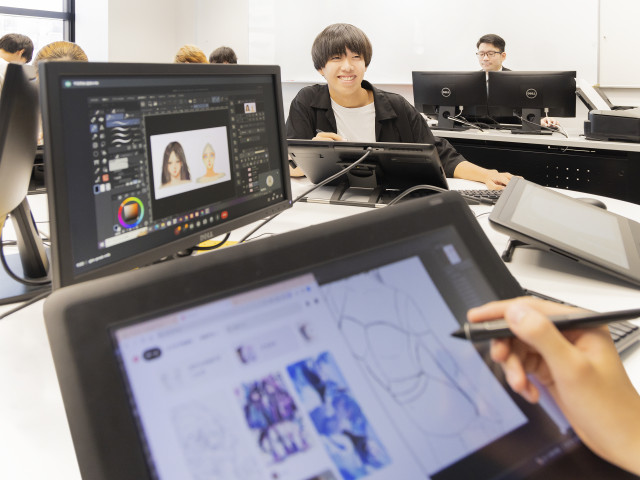 情報システム科 CGクリエイターコース 楽しいこと・好きなことを全力で！社会で活かせる幅広いデザインスキルの習得！
