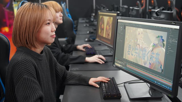 アニメ総合テクノロジー科 アニメーションMV制作コース 質の高いアニメーションMVやリリックビデオを制作！