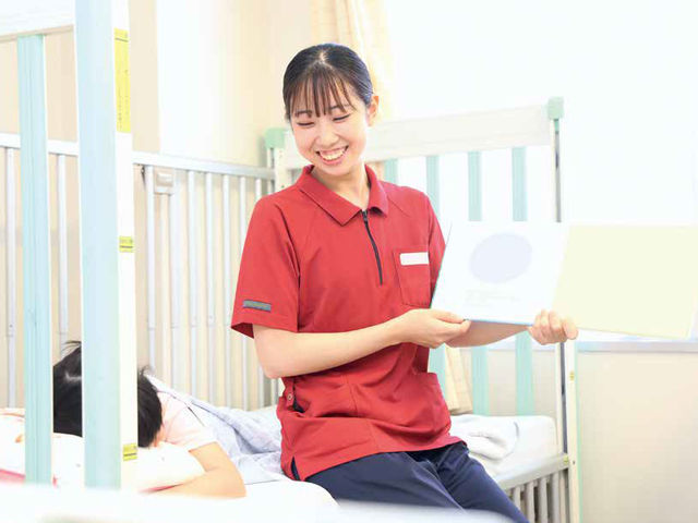 医療保育科 小児看護コース 心理的サポートのできる保育者をめざす。