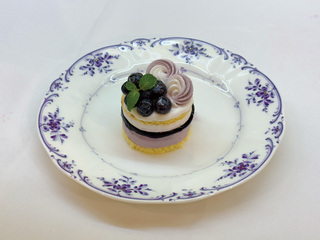 【製菓】ブルーベリーレアチーズケーキの画像