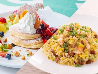 中国料理と製菓を同時に体験! 自家製焼豚とエビの炒飯+パンケーキの画像